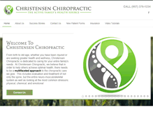 Tablet Screenshot of christensenchiro.com